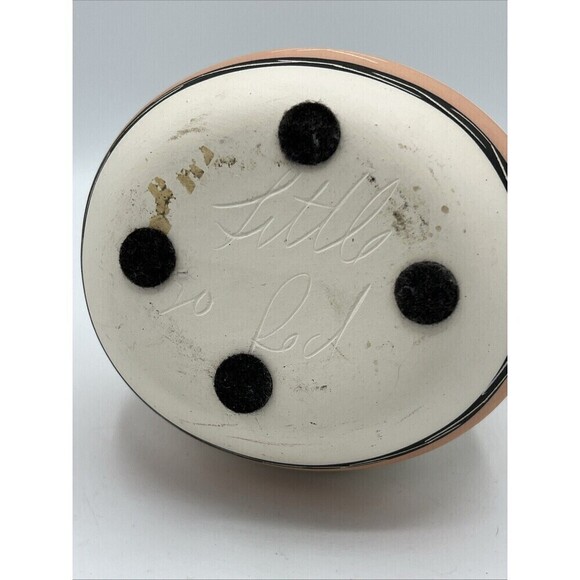 Native American Indian Pottery Feather Arrow Wedding Vase Signed Little Red - Picture 9 of 9